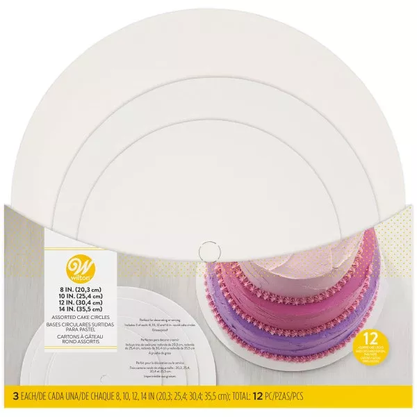 wilton-8-10-12-14-inch-cake-circles-12-count Wilton 8, 10, 12 and 14-Inch Cake Circles, 12-Count