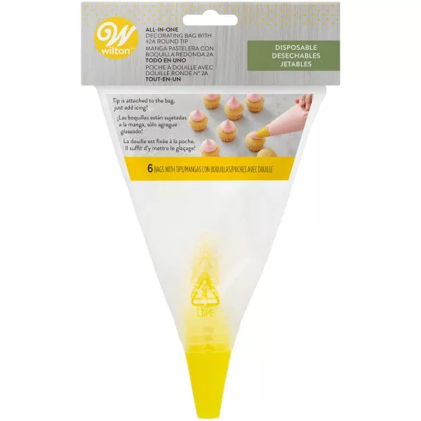 wilton-all-in-one-decorating-bag-with-2a-round-tip Wilton All-in-One Decorating Bag with #2A Round Tip