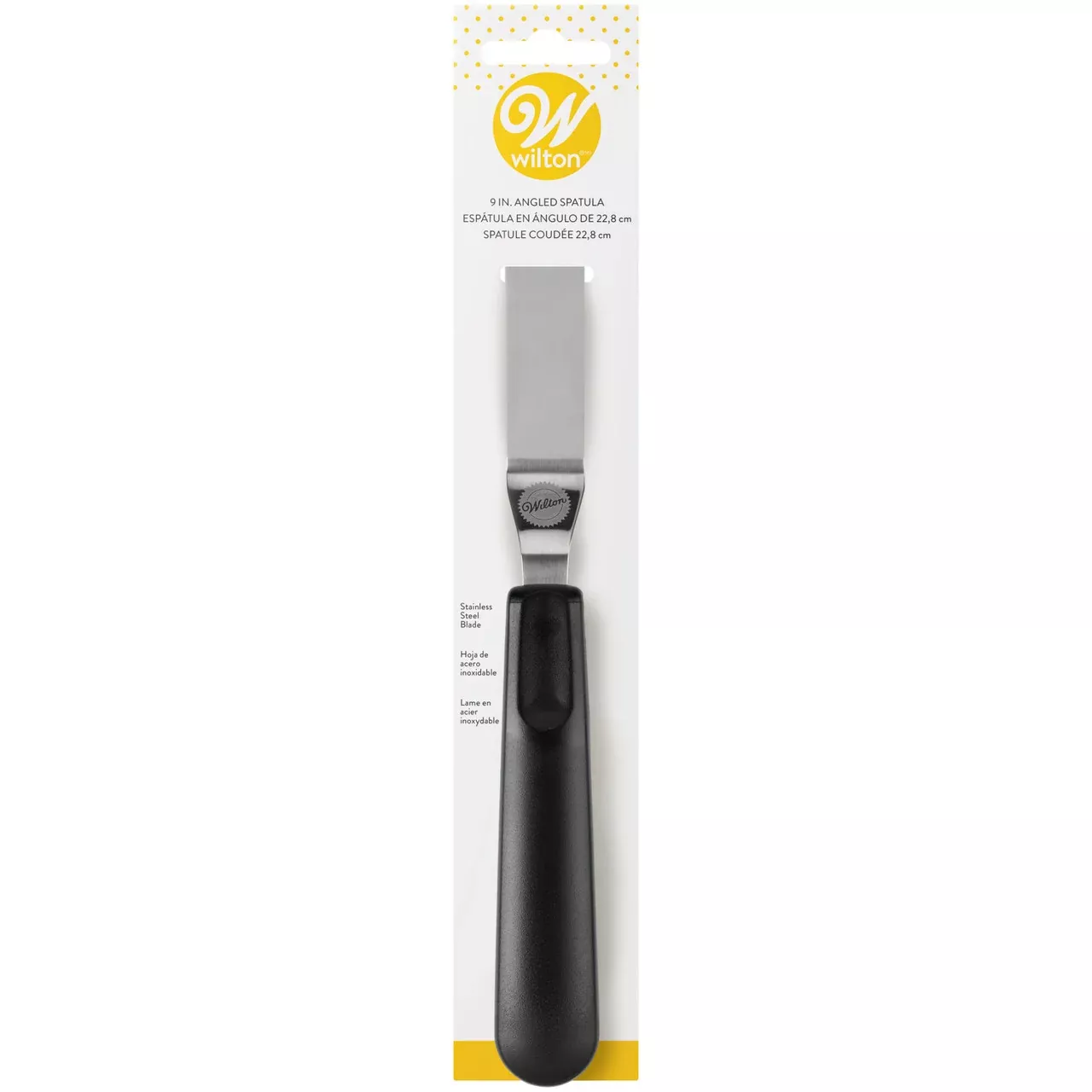 wilton-angled-icing-spatula-with-black-handle-9-inch Wilton Angled Icing Spatula with Black Handle, 9-Inch