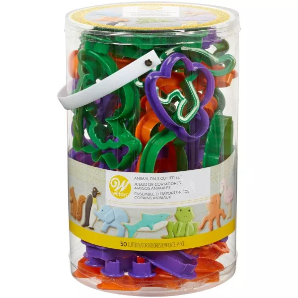 wilton-animal-cookie-cutter-set-50-piece Wilton Animal Cookie Cutter Set, 50-Piece