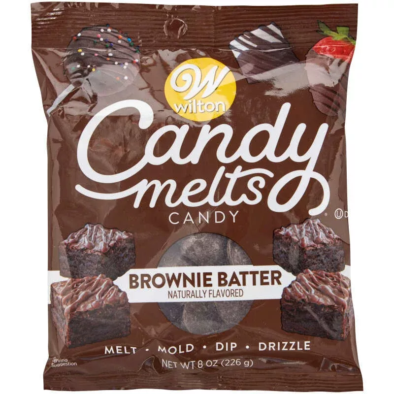 Wilton Brownie Batter-Flavored Candy Melts Candy Wafers, 8 oz.
