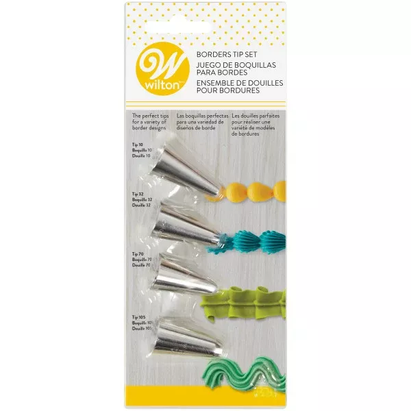 wilton-cake-decorating-tip-set-borders-4-piece Wilton Cake Decorating Tip Set for Borders – 4 Piece