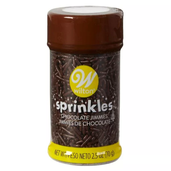 wilton-chocolate-jimmies-sprinkles-2-4-oz Wilton Chocolate Jimmies Sprinkles – 2.4 oz.