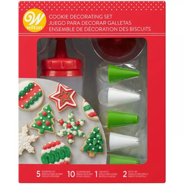 wilton-christmas-cookie-bottle-tips-decorating-set-18-piece-set Wilton Christmas Cookie Bottle and Tips Decorating Set, 18-Piece Set