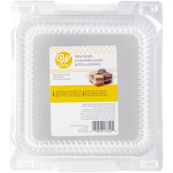 wilton-clear-disposable-treat-boxes-4-count Wilton Clear Disposable Treat Boxes, 4-Count