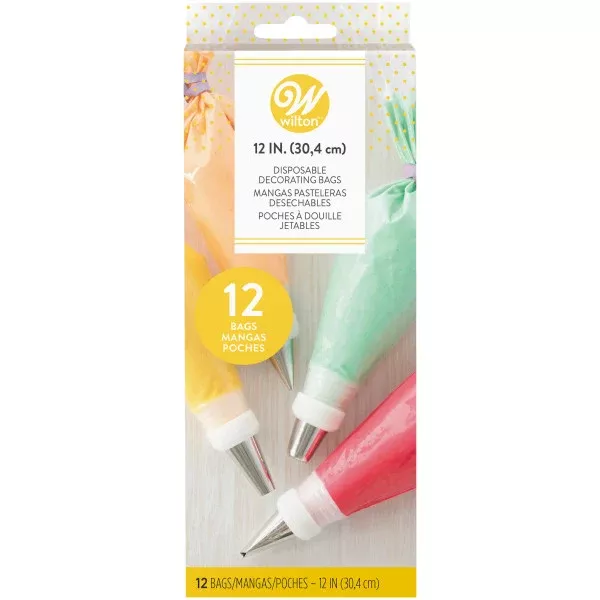 wilton-disposable-decorating-bags-12-in-12-count Wilton Disposable Decorating Bags – 12 in. – 12 Count
