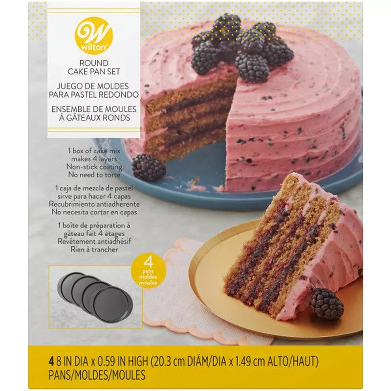 wilton-easy-layers-round-layer-cake-pans-set-4-piece Wilton Easy Layers! Round Layer Cake Pans Set 4-Piece