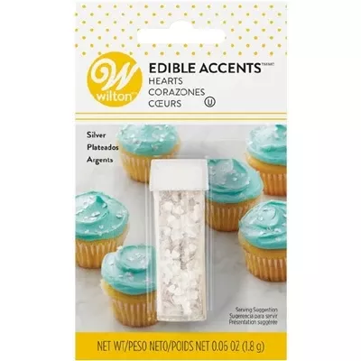 wilton-edible-silver-hearts-accents Wilton Edible Silver Hearts Accents