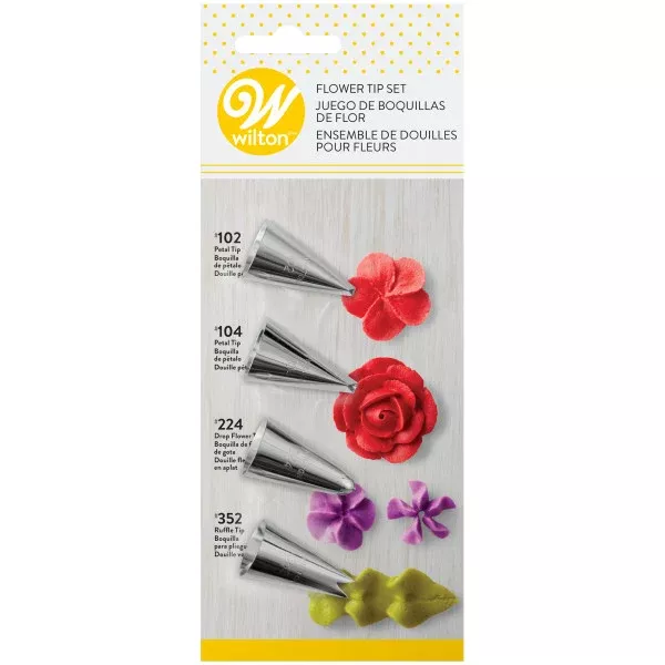 wilton-flower-decorating-tip-set-4-piece Wilton Flower Decorating Tip Set – 4 Piece