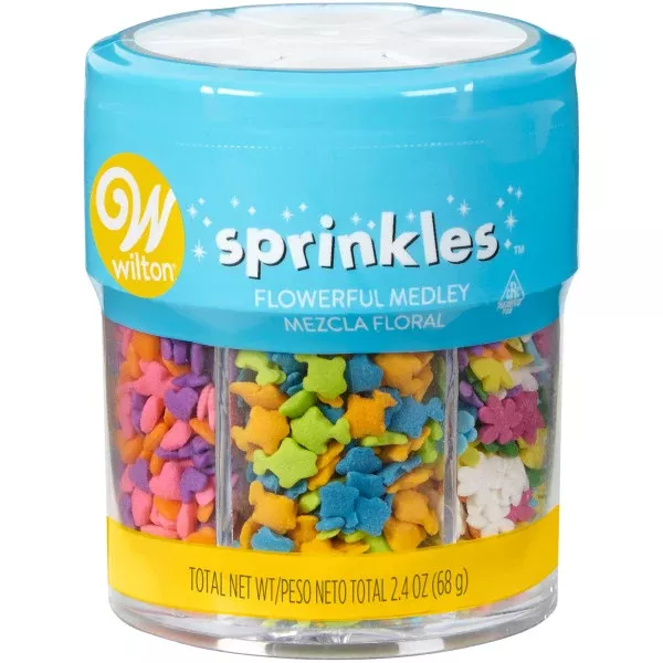 wilton-flowerful-fun-shapes-sprinkle-assortment-6-shapes-2-4-oz Wilton Flowerful Fun Shapes Sprinkle Assortment – 6 Shapes – 2.4 oz.