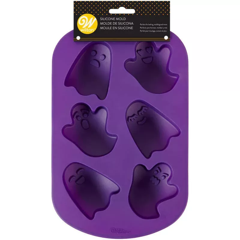 wilton-ghost-silicone-baking-candy-mold-purple-6-cavity Wilton Ghost Silicone Baking and Candy Mold – Purple 6-Cavity