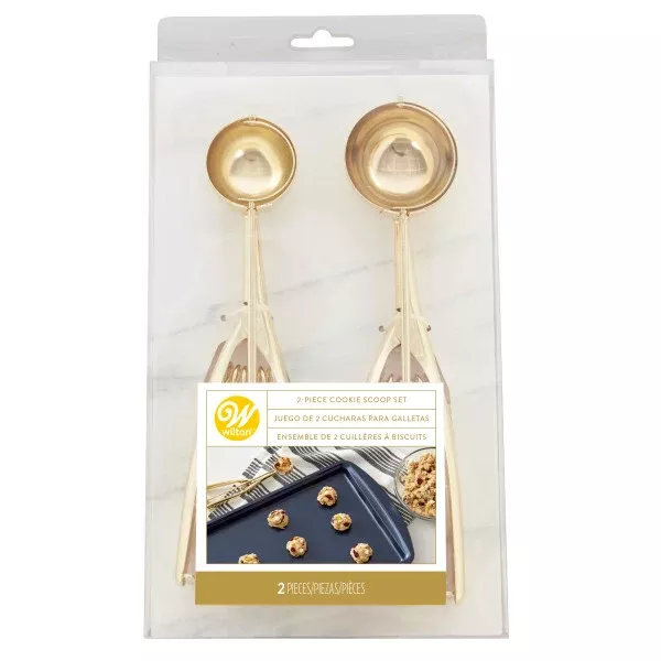 wilton-gold-cookie-scoop-set-2-piece Wilton Gold Cookie Scoop Set, 2-Piece