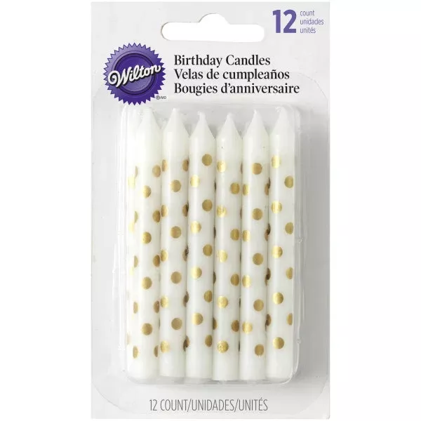 wilton-gold-dot-birthday-candles Wilton Gold Dot Birthday Candles