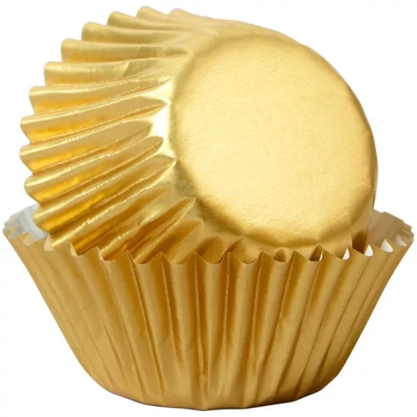 wilton-gold-foil-mini-cupcake-liners-36-count Wilton Gold Foil Mini Cupcake Liners, 36-Count