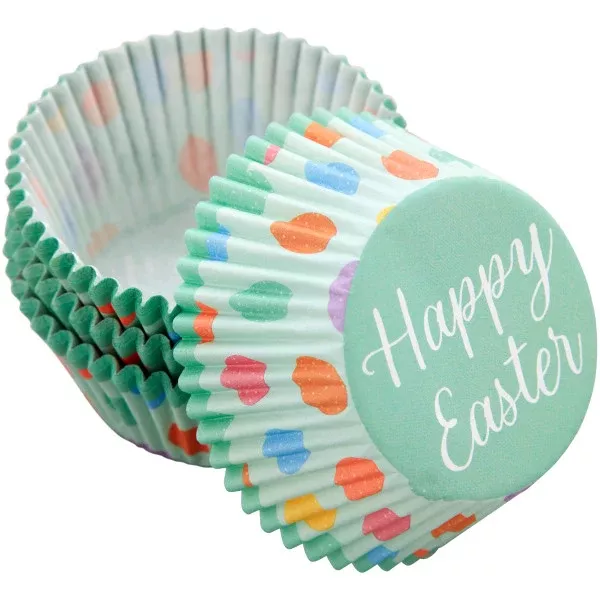 wilton-happy-easter-paper-spring-easter-egg-cupcake-liners-75-count Wilton “Happy Easter" Paper Spring Easter Egg Cupcake Liners, 75-Count