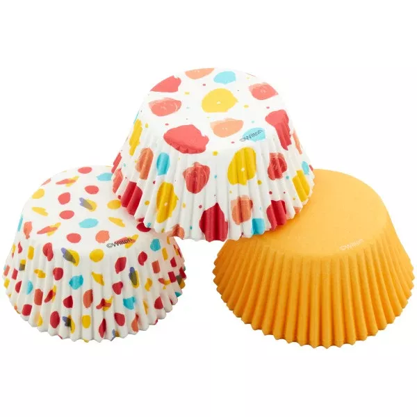 wilton-large-polka-dot-small-polka-dot-yellow-standard-baking-cups-75-count Wilton Large Polka Dot, Small Polka Dot and Yellow Standard Baking Cups, 75-Count