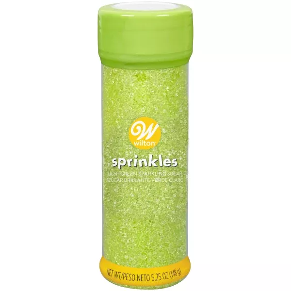 Wilton Light Green Sparkling Sugar, 5.25 oz.