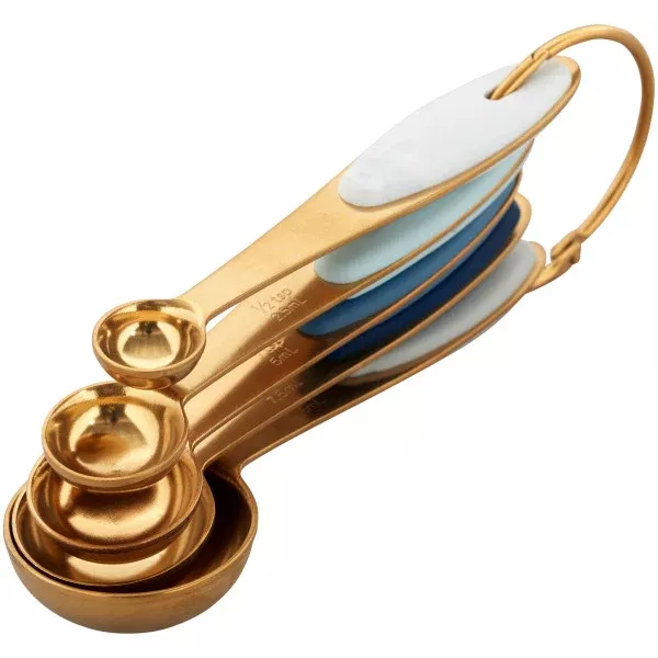 wilton-navy-gold-nesting-measuring-spoons-with-snap-on-ring-5-count Wilton Navy and Gold Nesting Measuring Spoons with Snap-On Ring, 5-Count