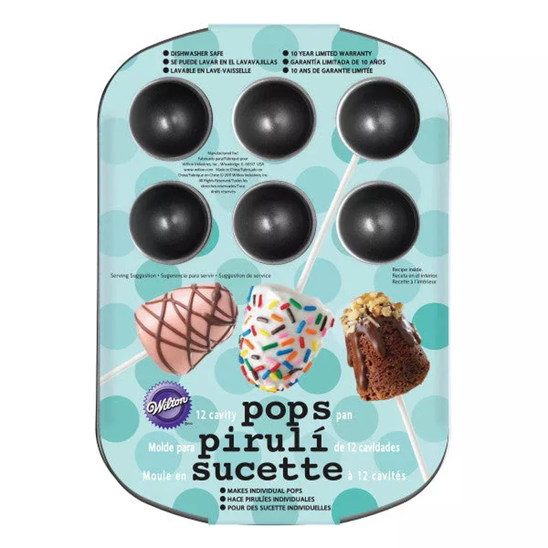 wilton-non-stick-cake-pops-pan-12-cavity Wilton Non-Stick Cake Pops Pan 12-Cavity