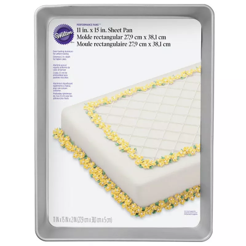 wilton-performance-pans-aluminum-medium-sheet-cake-pan-11-x-15-inch Wilton Performance Pans Aluminum Medium Sheet Cake Pan, 11 x 15-Inch