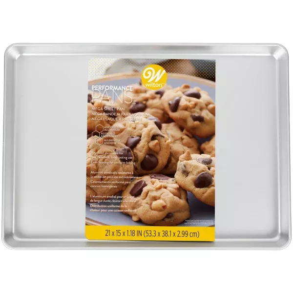 wilton-performance-pans-aluminum-mega-baking-sheet-21-x-15-inch Wilton Performance Pans Aluminum Mega Baking Sheet – 21 x 15 Inch