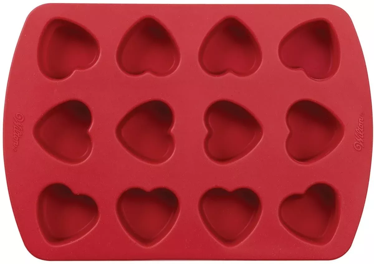 wilton-petite-silicone-12-cavity-heart-pan Wilton Petite Silicone 12 Cavity Heart Pan