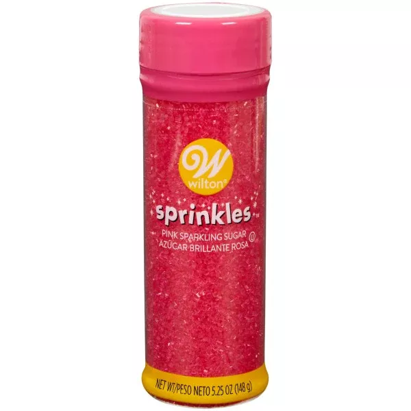 wilton-pink-sparkling-sugar-5-25-oz Wilton Pink Sparkling Sugar, 5.25 oz.