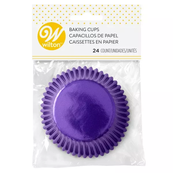 Wilton Purple Foil Cupcake Liners, 24-Count