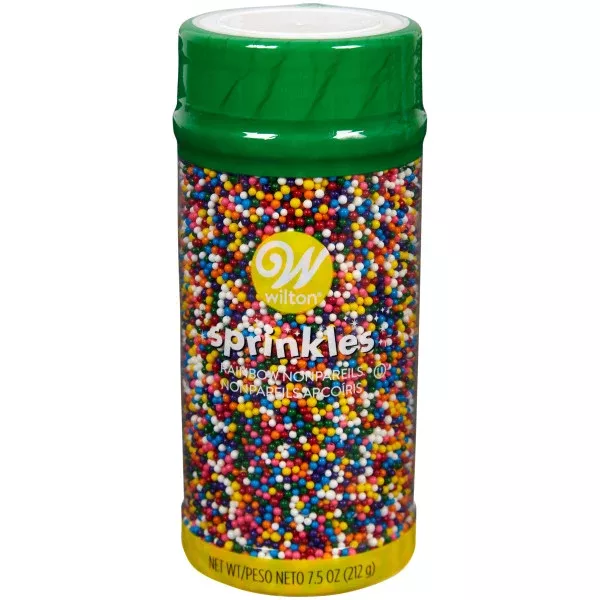 wilton-rainbow-nonpareil-sprinkles-7-5-oz Wilton Rainbow Nonpareil Sprinkles, 7.5 oz.