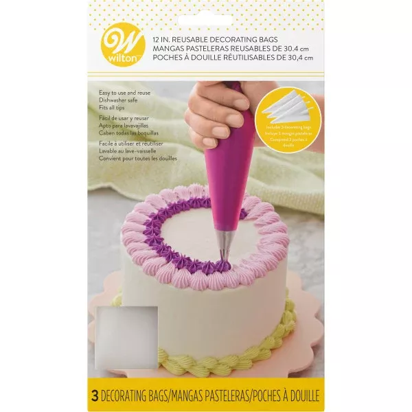 wilton-reusable-piping-bags-12-inch-3-count Wilton Reusable Piping Bags – 12 Inch, 3 Count