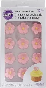 wilton-royal-icing-decorations-12-pack-1-petal-pink Wilton Royal Icing Decorations (12 Pack), 1", Petal Pink