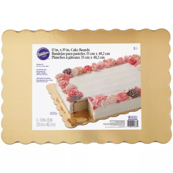 wilton-scalloped-gold-cake-boards-13-x-9-inch Wilton Scalloped Gold Cake Boards, 13 x 9 Inch