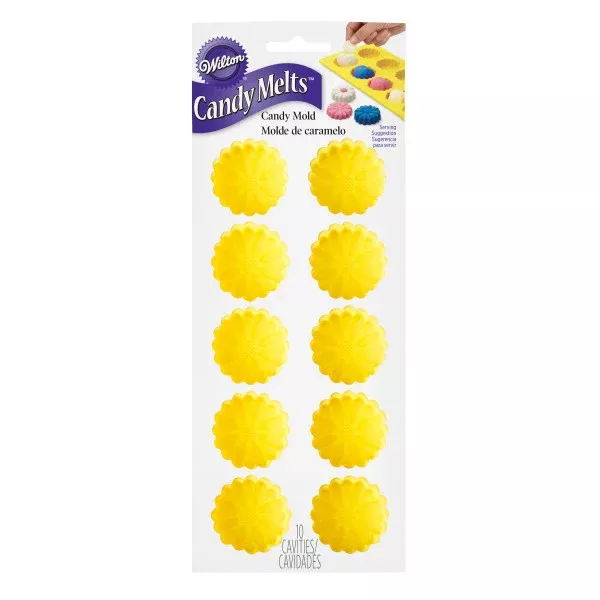 wilton-silicone-daisy-candy-mold-10-cavity Wilton Silicone Daisy Candy Mold, 10 Cavity