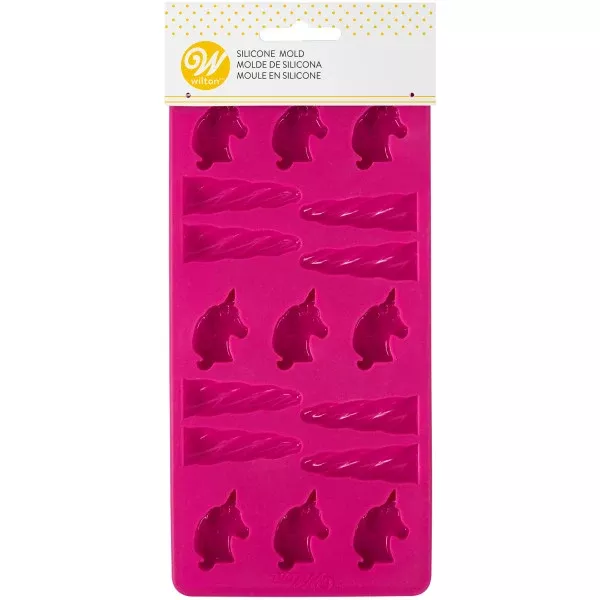 wilton-silicone-unicorn-candy-mold-17-cavity Wilton Silicone Unicorn Candy Mold, 17-Cavity