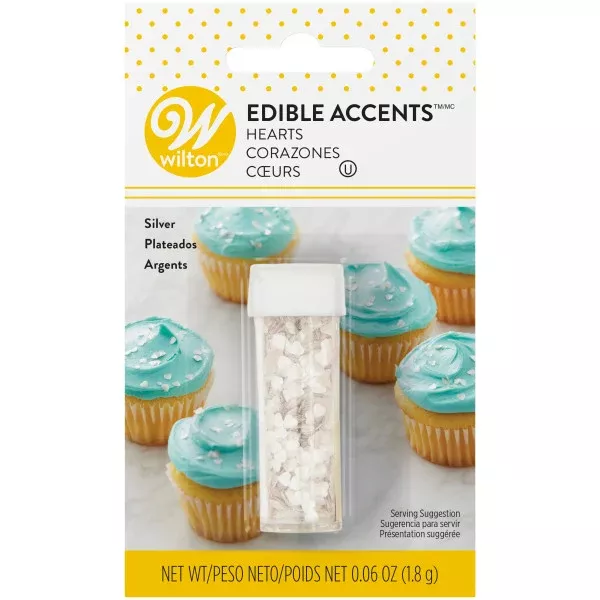 wilton-silver-hearts-edible-glitter-0-04-oz Wilton Silver Hearts Edible Glitter – 0.04 oz.