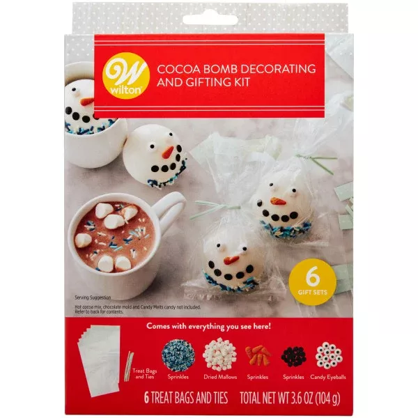 wilton-snowman-hot-cocoa-bomb-decorating-gifting-kit-decorates-6 Wilton Snowman Hot Cocoa Bomb Decorating and Gifting Kit, Decorates 6