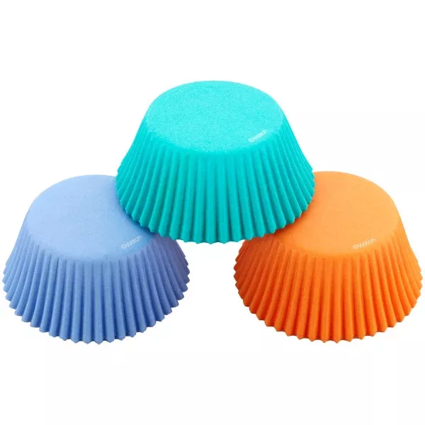 wilton-teal-orange-purple-standard-baking-cups-75-count Wilton Teal, Orange and Purple Standard Baking Cups, 75-Count