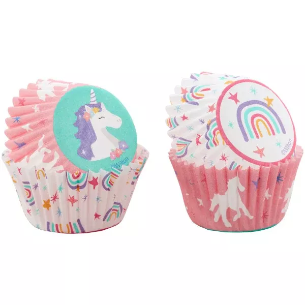 wilton-unicorn-rainbow-mini-baking-cups-100-count Wilton Unicorn and Rainbow Mini Baking Cups, 100-Count