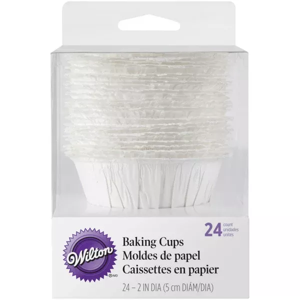 wilton-white-ruffled-cupcake-liners-24-count Wilton White Ruffled Cupcake Liners, 24-Count