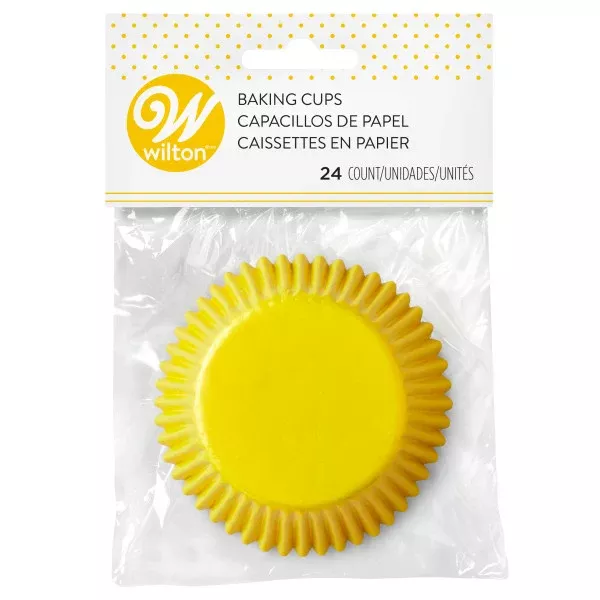 wilton-yellow-foil-cupcake-liners-24-count Wilton Yellow Foil Cupcake Liners, 24-Count