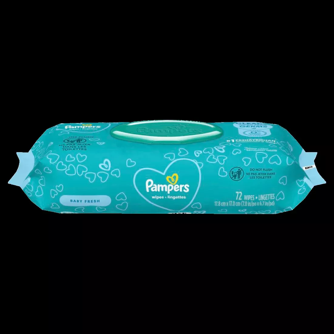 wipes-pop-top-pampers-fresh-72ct-case-8 Wipes Pop-Top Pampers Fresh 72Ct - Case of 8