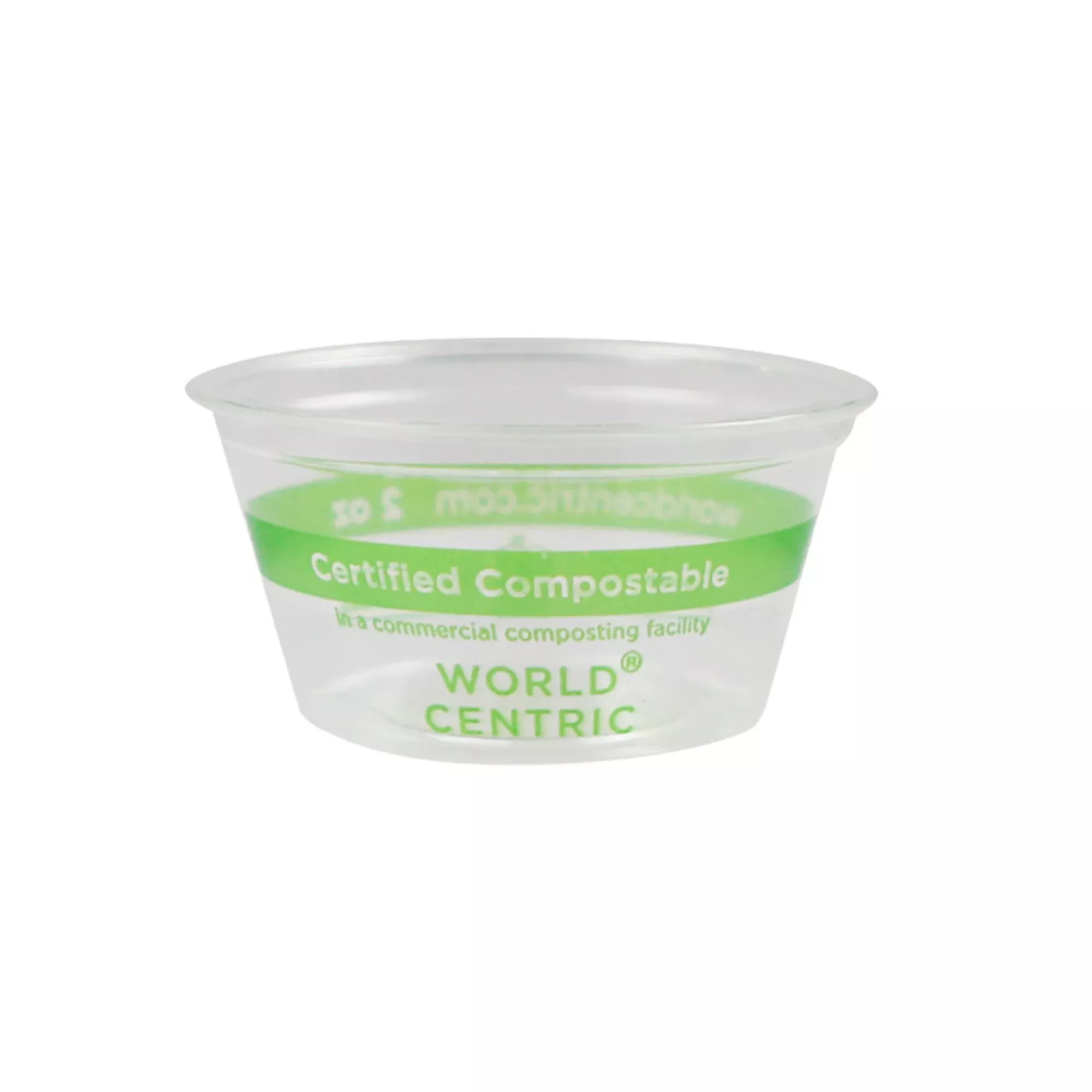 world-centric-cp-cs-2s-2oz-portion-cup-clear-case-2000 World Centric CP-CS-2S - 2oz Portion Cup, Clear - Case of 2000