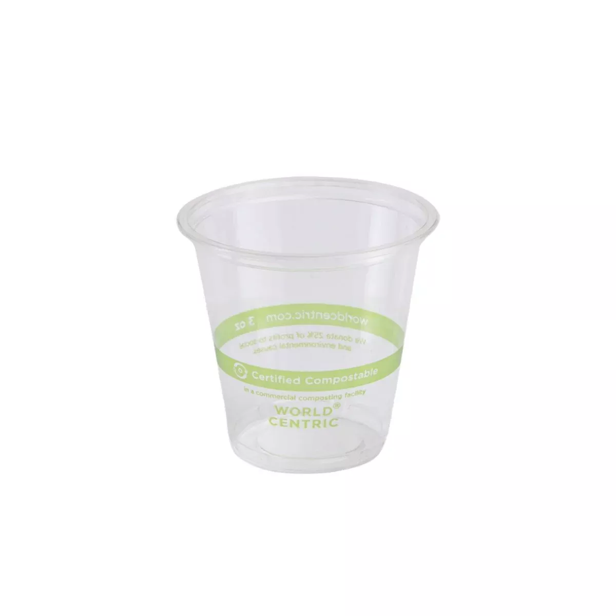 world-centric-cp-cs-3-3oz-cold-cup-clear-case-2500 World Centric CP-CS-3 - 3oz Cold Cup, Clear - Case of 2500