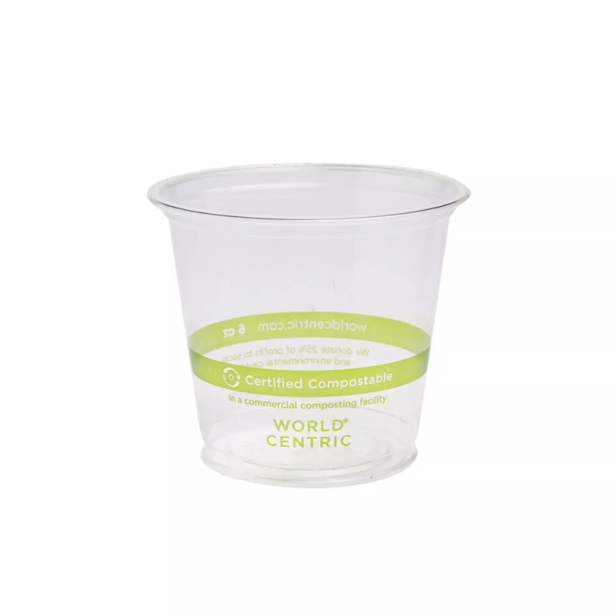 world-centric-cp-cs-6-6-oz-cold-cup-clear-case-2000 World Centric CP-CS-6 - 6 oz Cold Cup, Clear - Case of 2000
