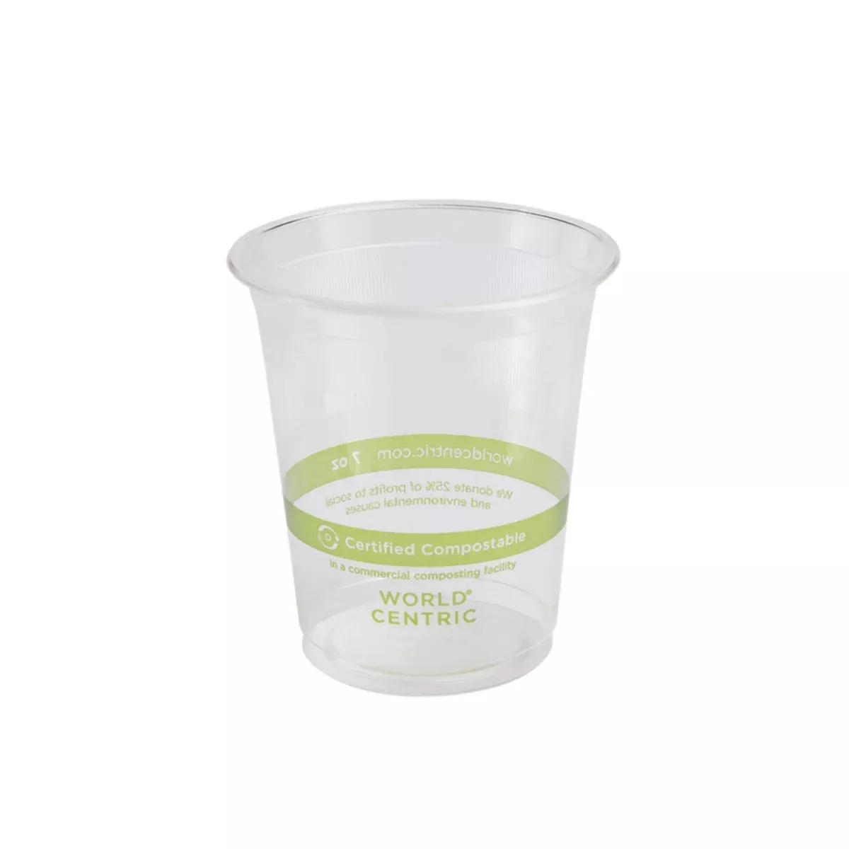 world-centric-cp-cs-7-7oz-cold-cup-clear-case-2000 World Centric CP-CS-7 - 7oz Cold Cup, Clear - Case of 2000