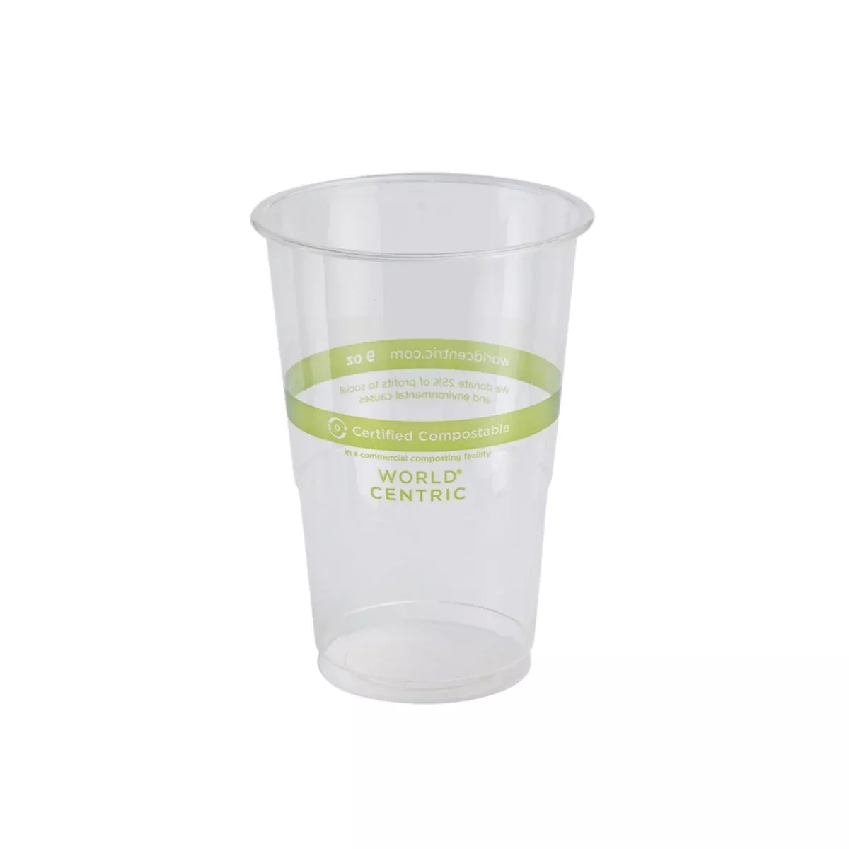 world-centric-cp-cs-9-9oz-cold-cup-clear-case-2000 World Centric CP-CS-9 - 9oz Cold Cup, Clear - Case of 2000