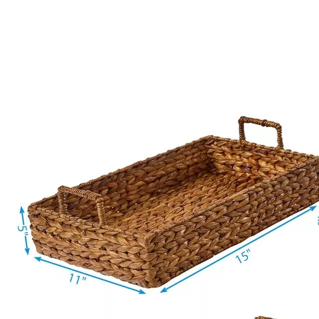 WOVEN BASKET TRAY-LARGE