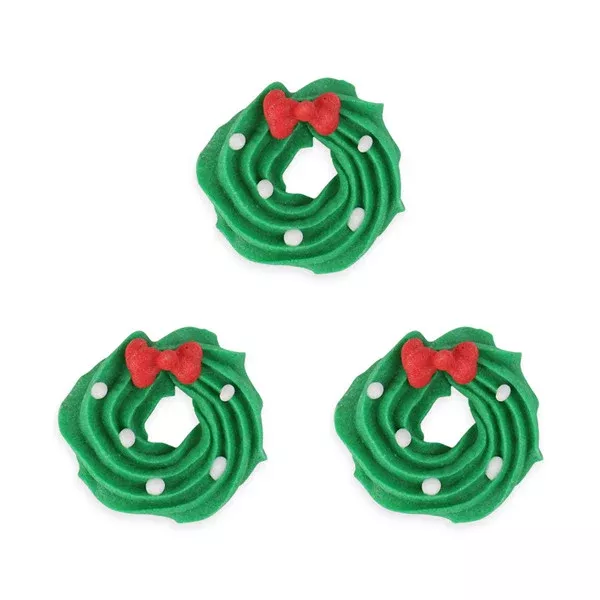 Wreath 2 Royal Icing Decorations (Bulk)