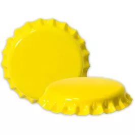 Yellow Crown Bottle Caps 144 pieces