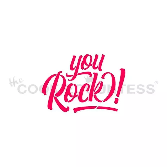 you-rock-stencil You Rock Stencil